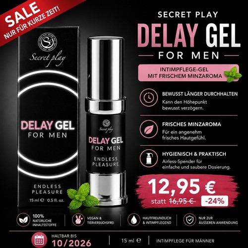 Secret play delay gel für - delay,